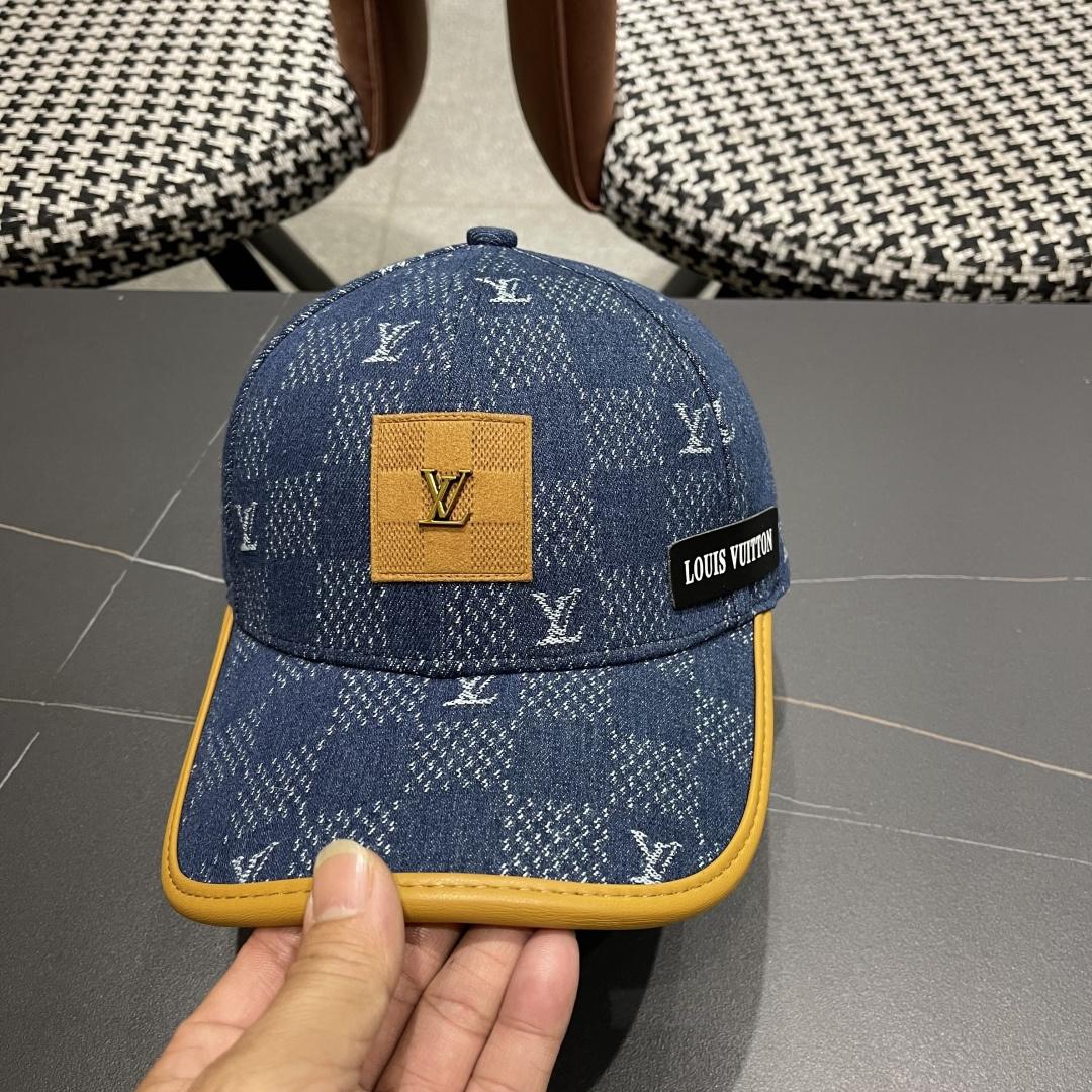 LouiVuittonLV👒专柜2025新款路易威登家牛仔棒球帽，简单大方 男女通用遮阳帽，