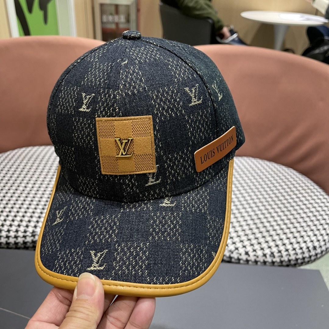 LouiVuittonLV👒专柜2025新款路易威登家牛仔棒球帽，简单大方 男女通用遮阳帽，