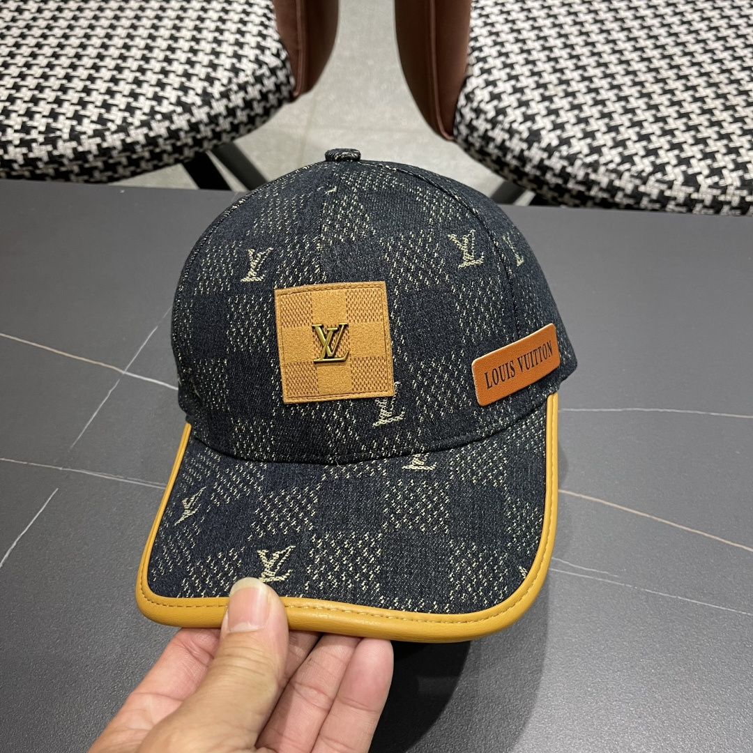 LouiVuittonLV👒专柜2025新款路易威登家牛仔棒球帽，简单大方 男女通用遮阳帽，