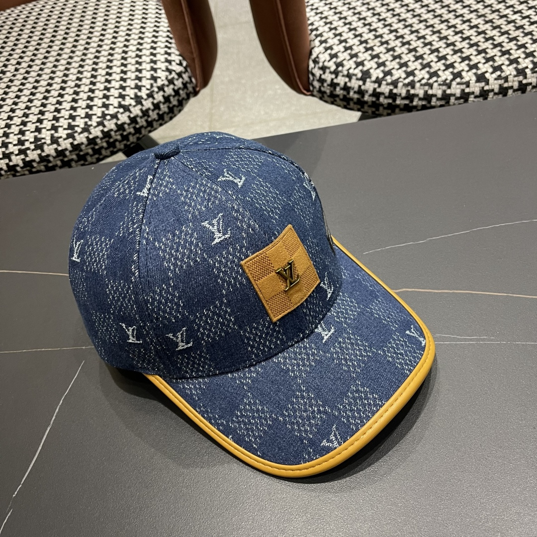 LouiVuittonLV👒专柜2025新款路易威登家牛仔棒球帽，简单大方 男女通用遮阳帽，