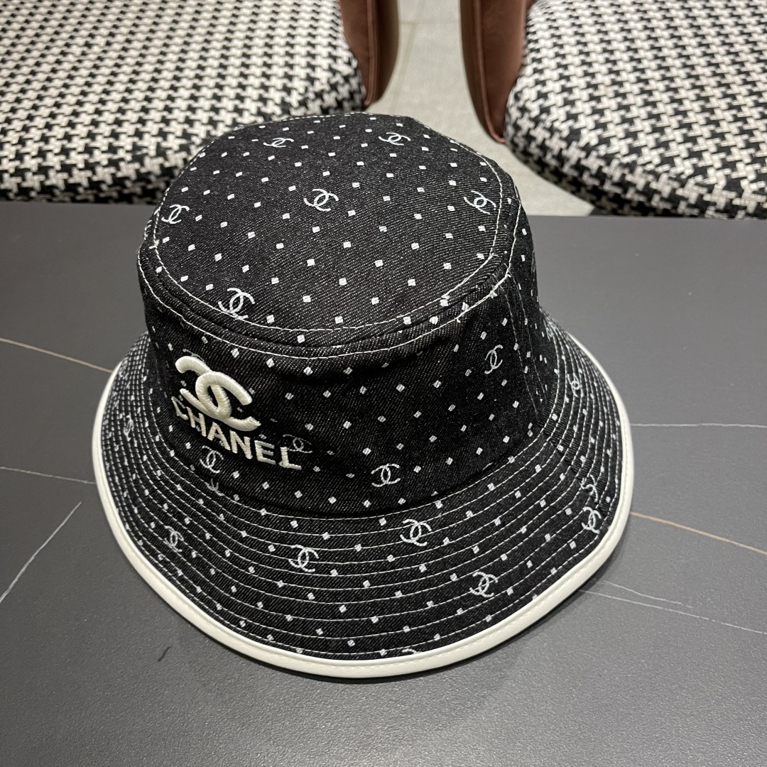 【CHANEL香奈儿】2025新款小香风原单小桶帽渔夫帽，🔆百搭日常款～出街必备