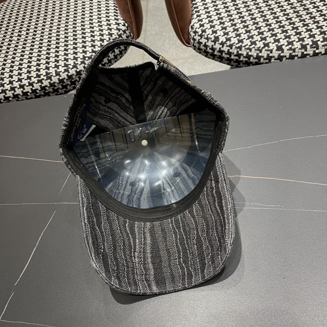 LouiVuittonLV2024早春2025新款路易威登牛仔棒球帽，男女通用遮阳帽，