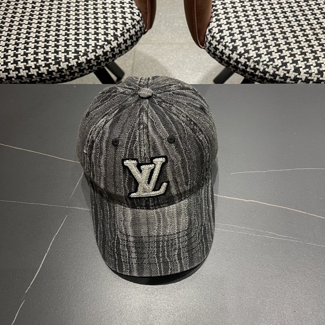 LouiVuittonLV2024早春2025新款路易威登牛仔棒球帽，男女通用遮阳帽，
