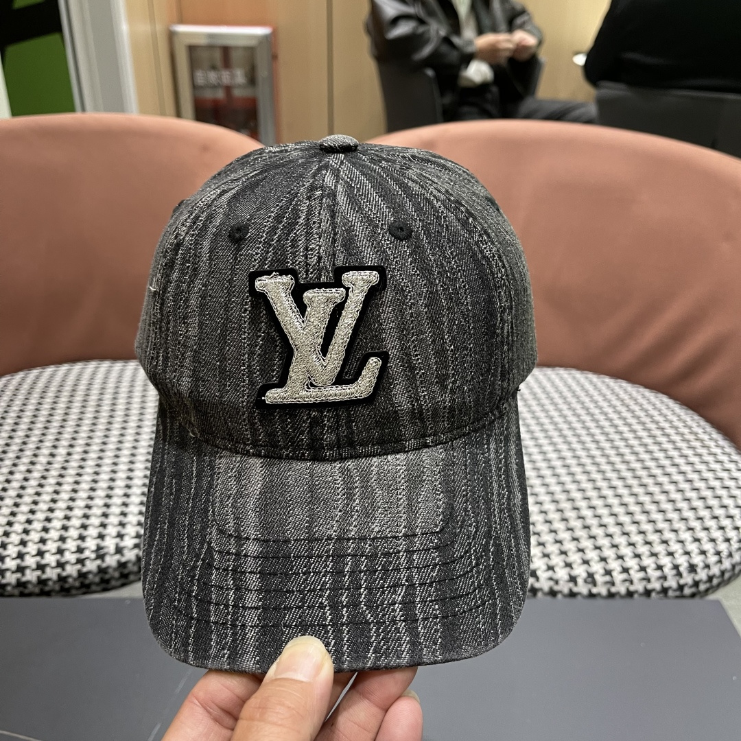 LouiVuittonLV2024早春2025新款路易威登牛仔棒球帽，男女通用遮阳帽，