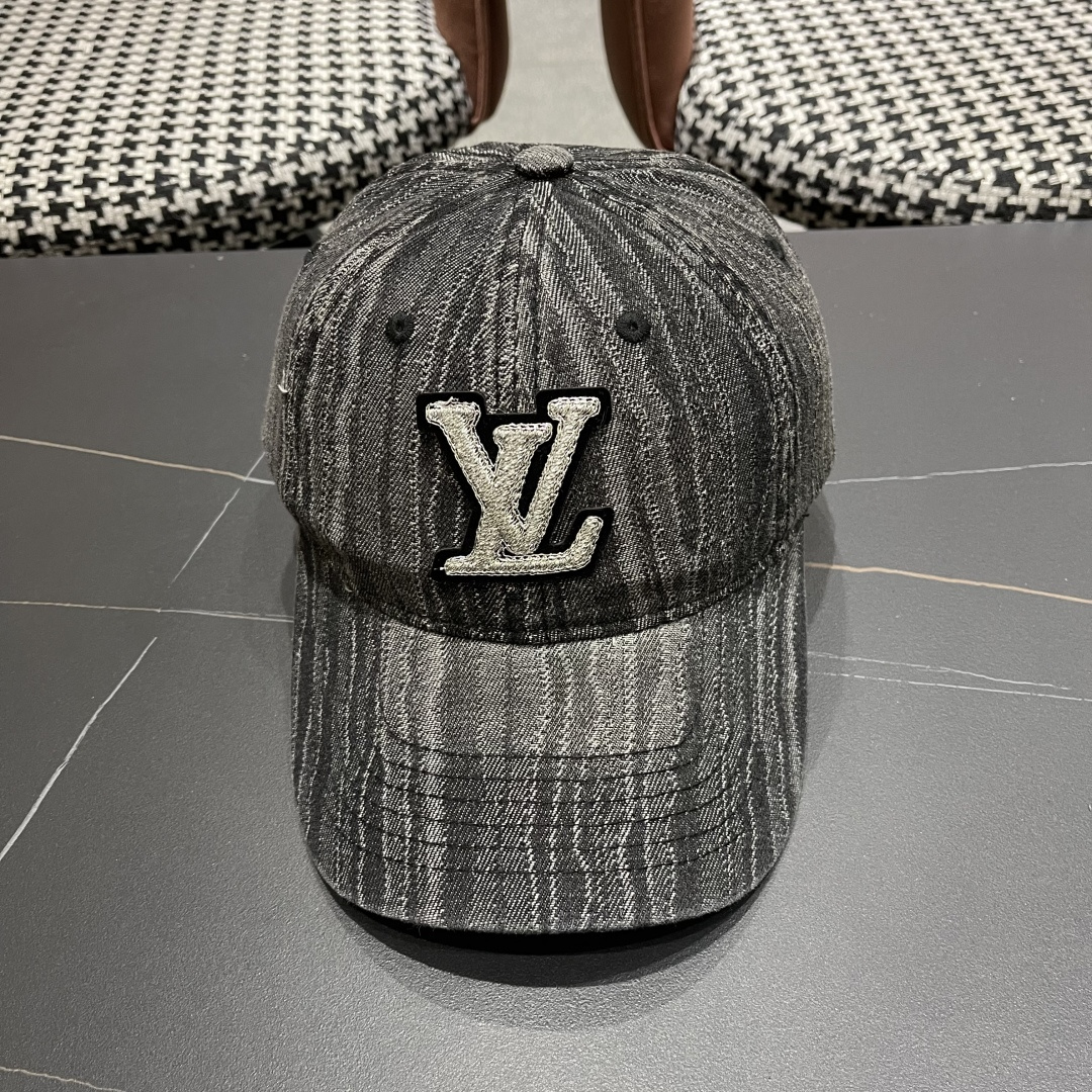 LouiVuittonLV2024早春2025新款路易威登牛仔棒球帽，男女通用遮阳帽，