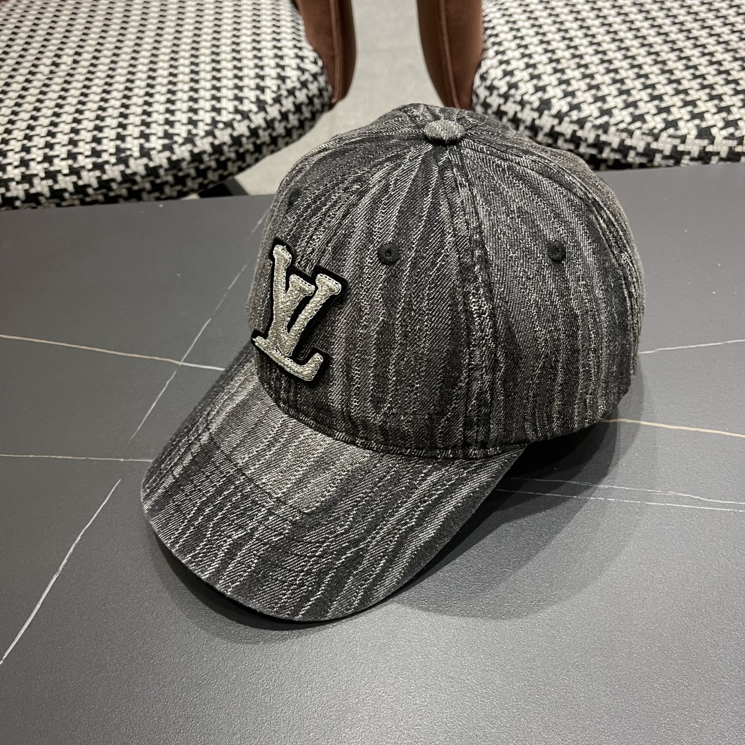 LouiVuittonLV2024早春2025新款路易威登牛仔棒球帽，男女通用遮阳帽，