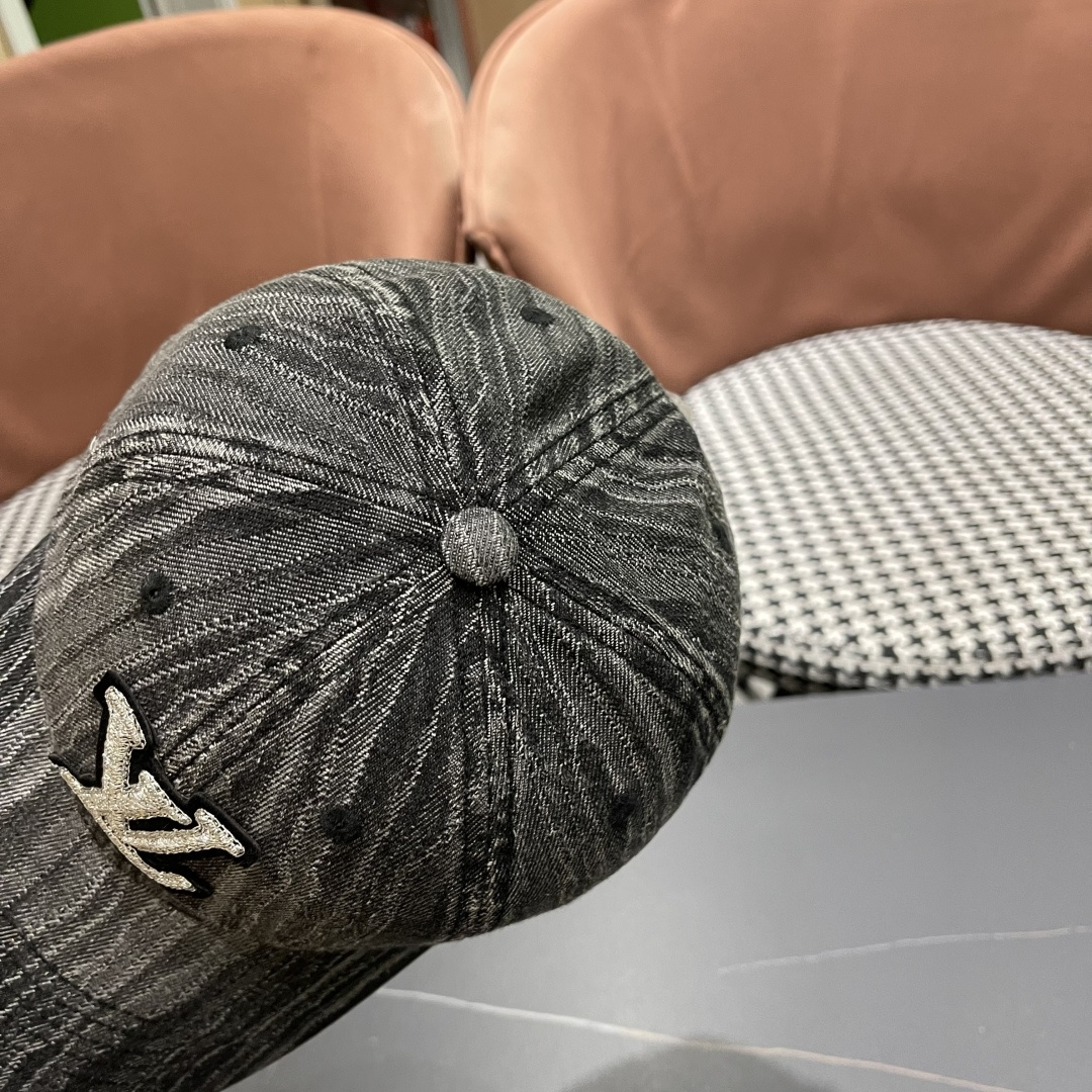 LouiVuittonLV2024早春2025新款路易威登牛仔棒球帽，男女通用遮阳帽，