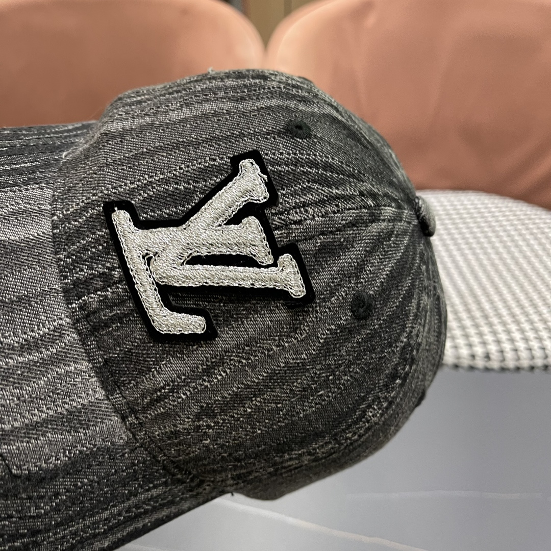 LouiVuittonLV2024早春2025新款路易威登牛仔棒球帽，男女通用遮阳帽，