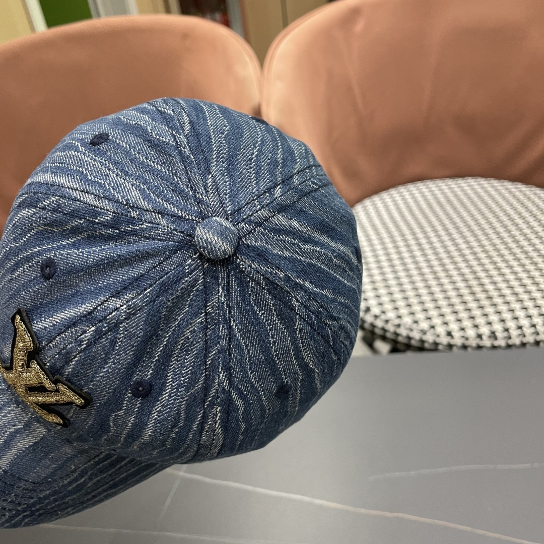 LouiVuittonLV2024早春2025新款路易威登牛仔棒球帽，男女通用遮阳帽，