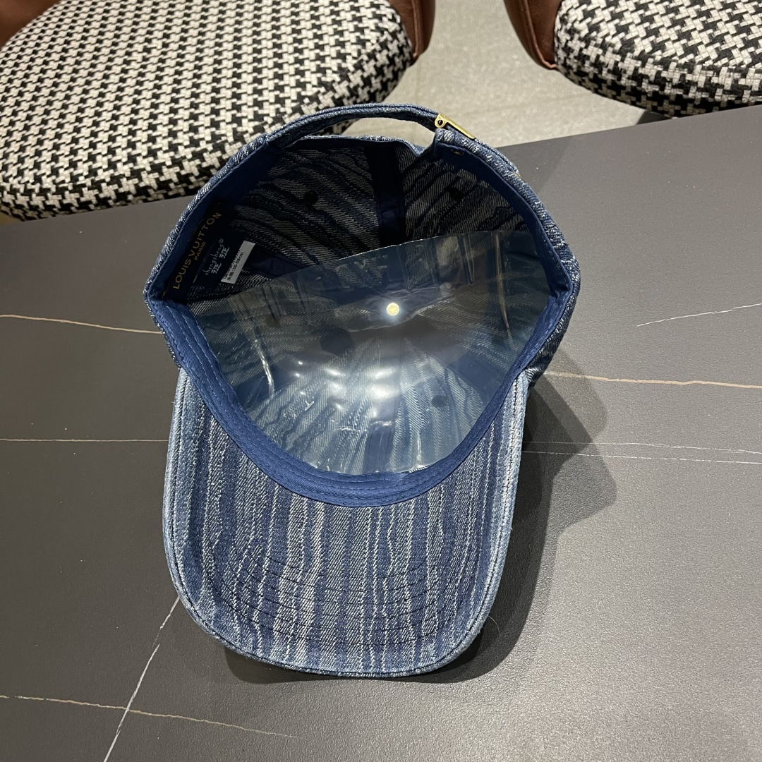 LouiVuittonLV2024早春2025新款路易威登牛仔棒球帽，男女通用遮阳帽，