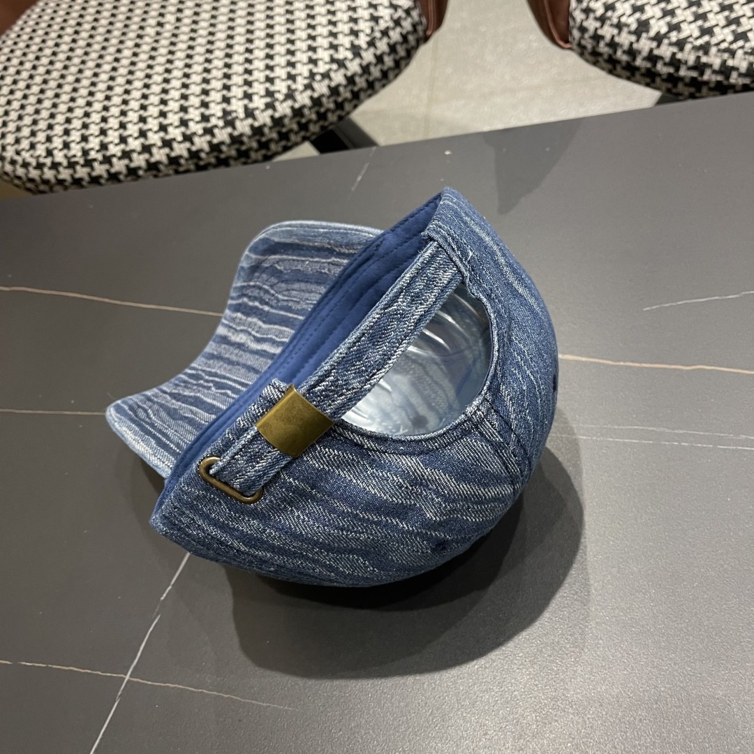 LouiVuittonLV2024早春2025新款路易威登牛仔棒球帽，男女通用遮阳帽，