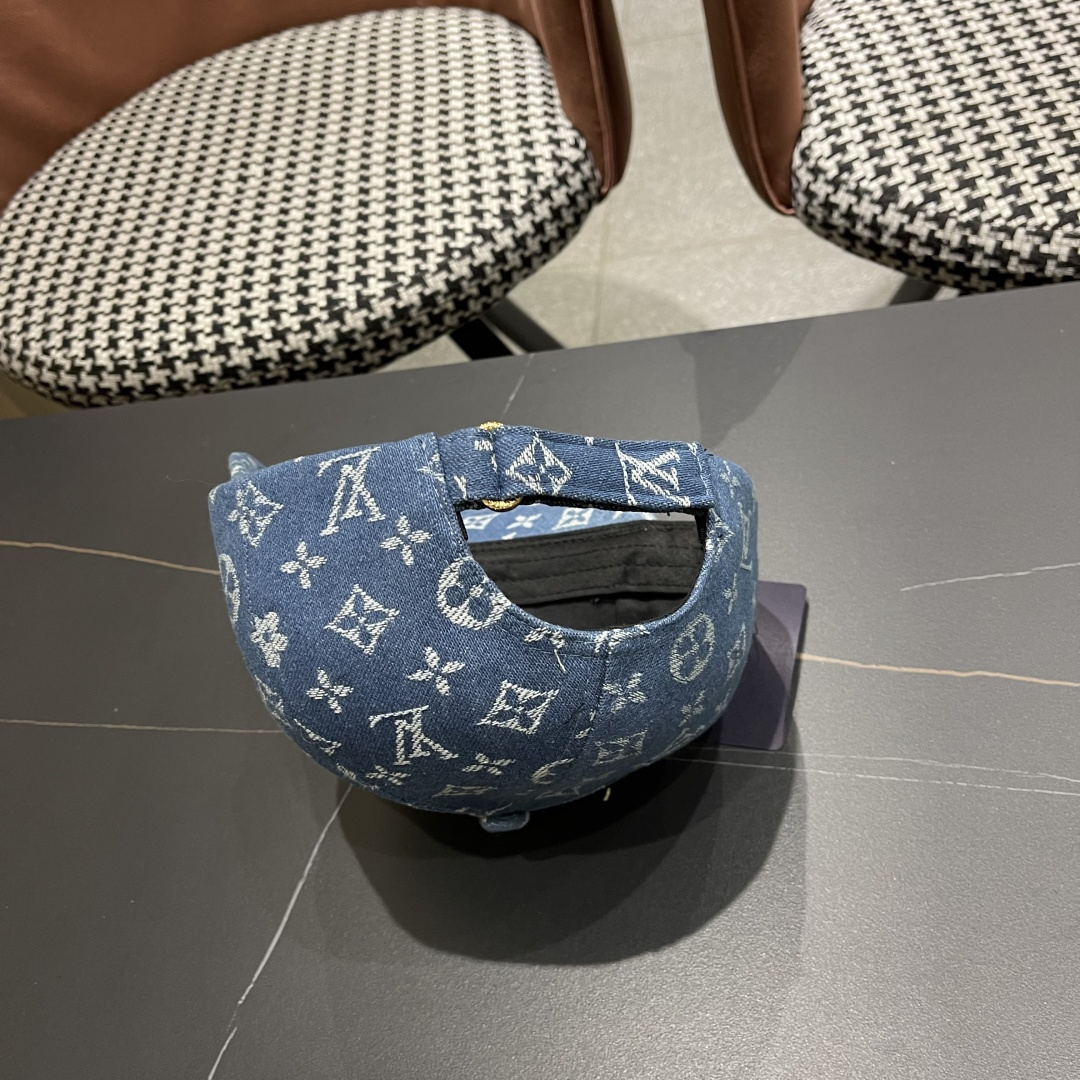 LV路易威登新款原单棒球帽，LV牛仔提花，专柜1:1开模订制，原版帆布面料 质量超赞，基础头围56，贴片