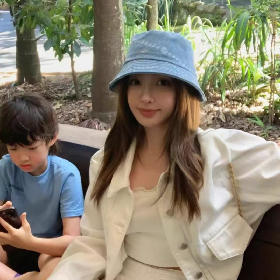 CHANEL 香奈儿2025春夏新款四季字母双C渔夫帽时尚百搭休闲遮阳防晒盆帽女