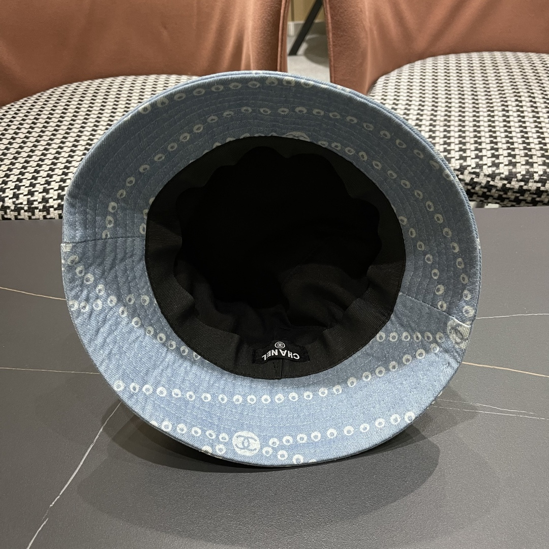 CHANEL 香奈儿2025春夏新款四季字母双C渔夫帽时尚百搭休闲遮阳防晒盆帽女