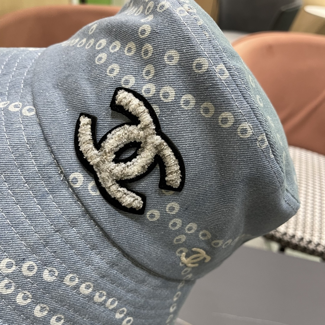 CHANEL 香奈儿2025春夏新款四季字母双C渔夫帽时尚百搭休闲遮阳防晒盆帽女