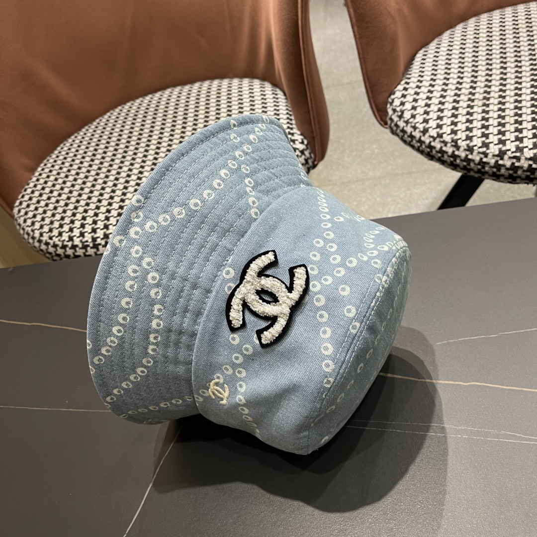 CHANEL 香奈儿2025春夏新款四季字母双C渔夫帽时尚百搭休闲遮阳防晒盆帽女