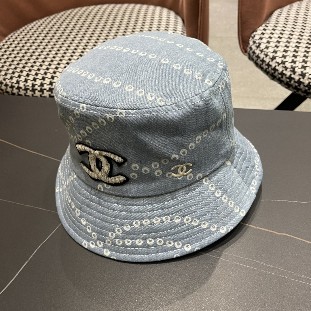 CHANEL 香奈儿2025春夏新款四季字母双C渔夫帽时尚百搭休闲遮阳防晒盆帽女