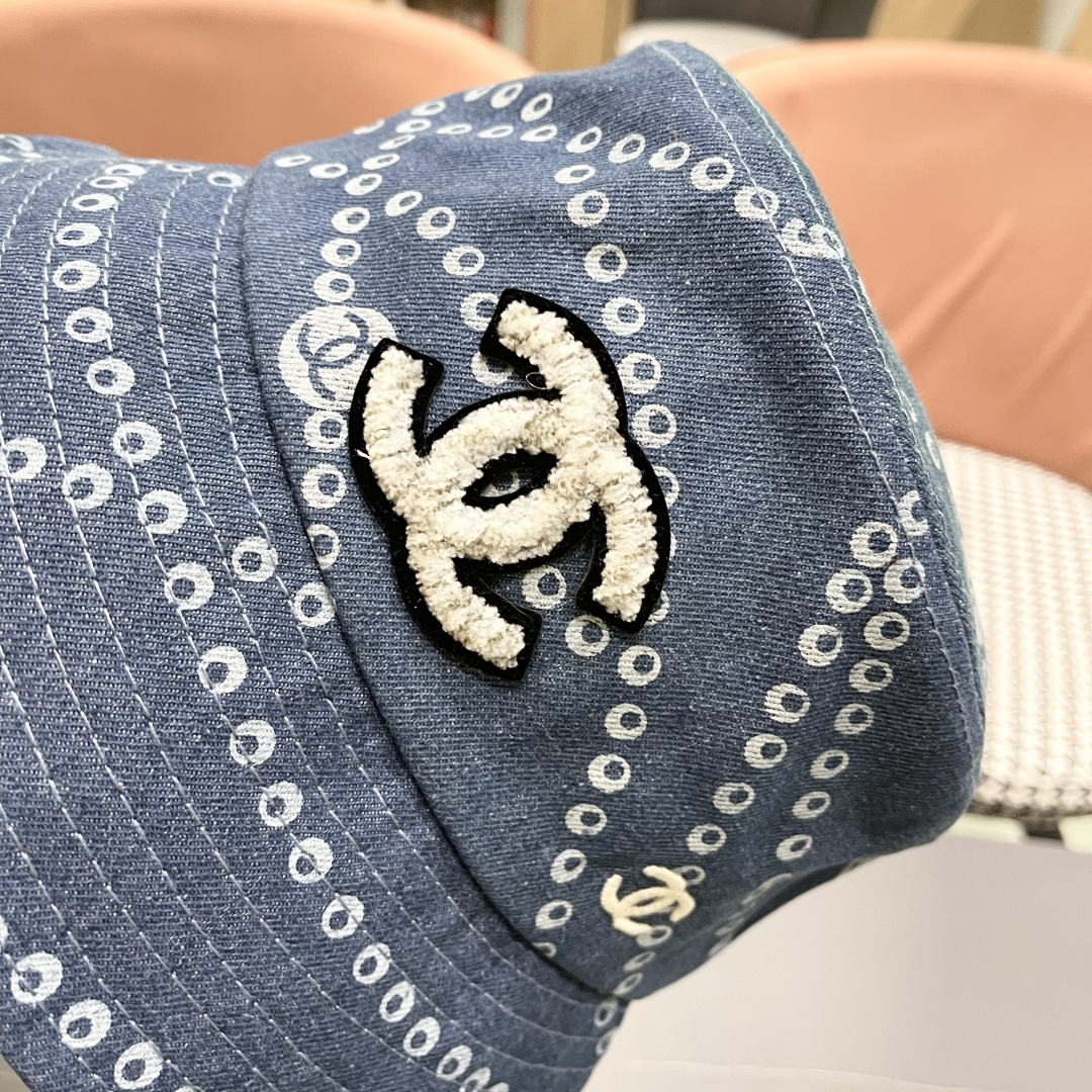 CHANEL 香奈儿2025春夏新款四季字母双C渔夫帽时尚百搭休闲遮阳防晒盆帽女