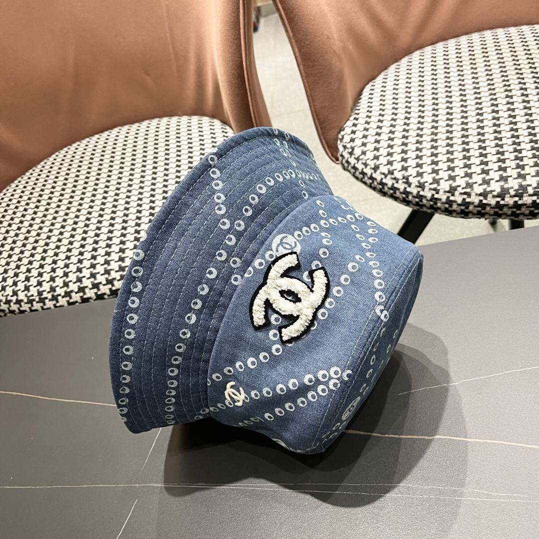 CHANEL 香奈儿2025春夏新款四季字母双C渔夫帽时尚百搭休闲遮阳防晒盆帽女