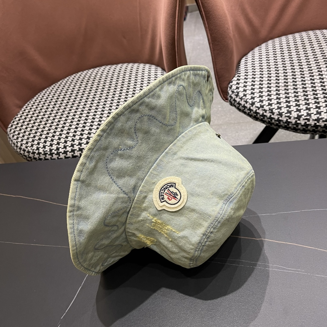  春夏新款 蒙口MONCLER日系品脸小登山帽女遮阳防晒渔夫帽
大头围户外大帽檐西部牛仔帽子