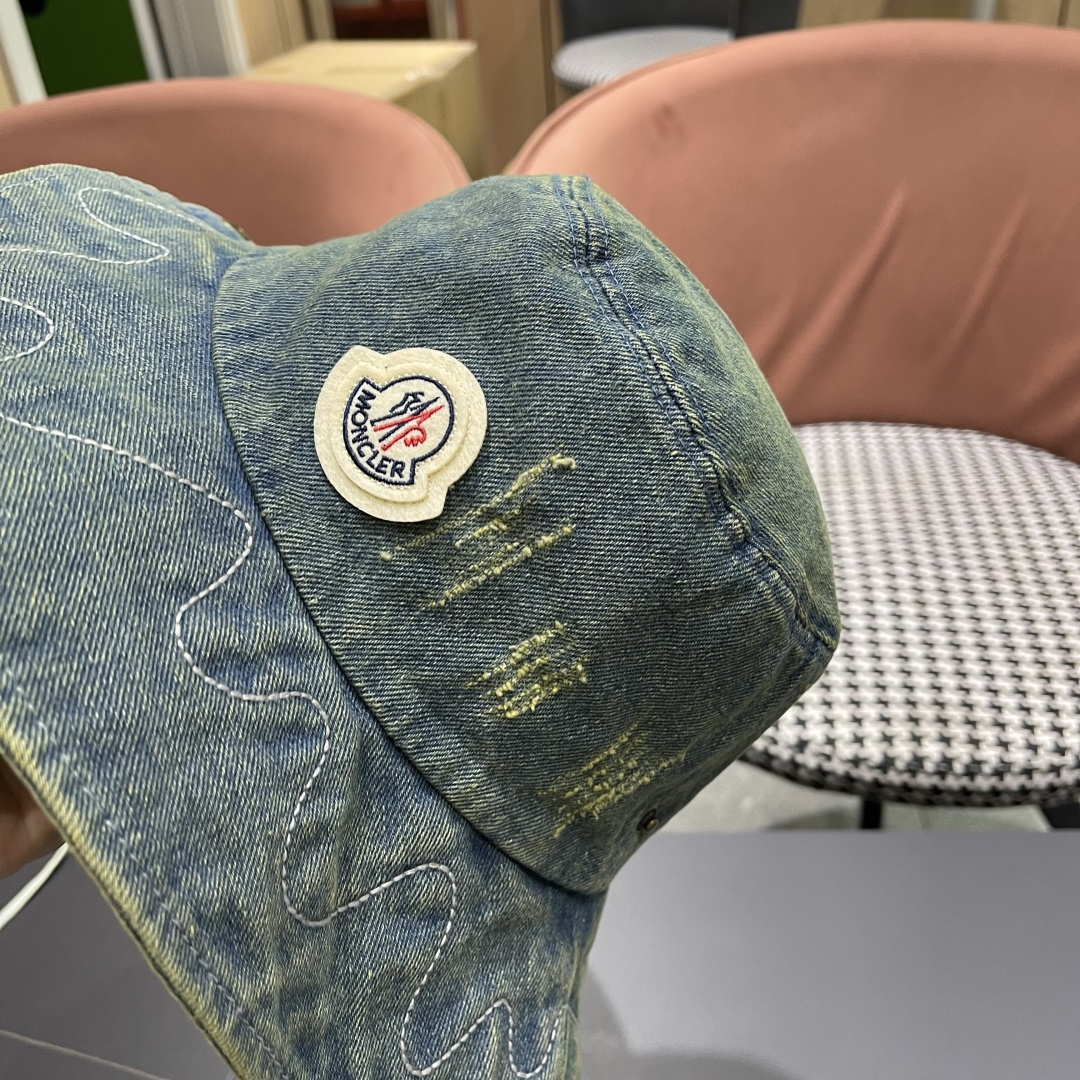  春夏新款 蒙口MONCLER日系品脸小登山帽女遮阳防晒渔夫帽
大头围户外大帽檐西部牛仔帽子