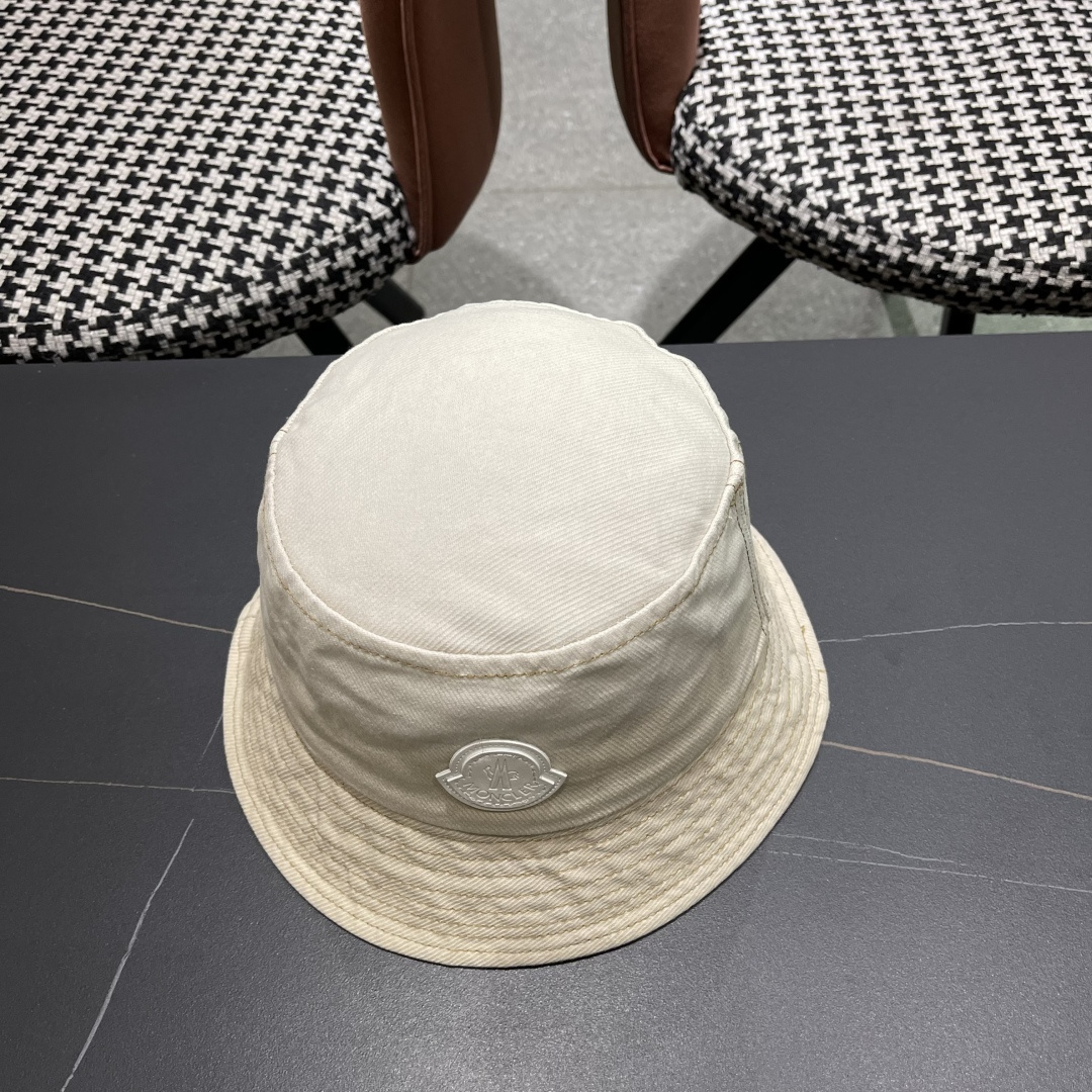 蒙口MONCLER头围新款水洗做旧渔夫帽女夏季防晒遮阳帽盆帽休闲百搭品脸小