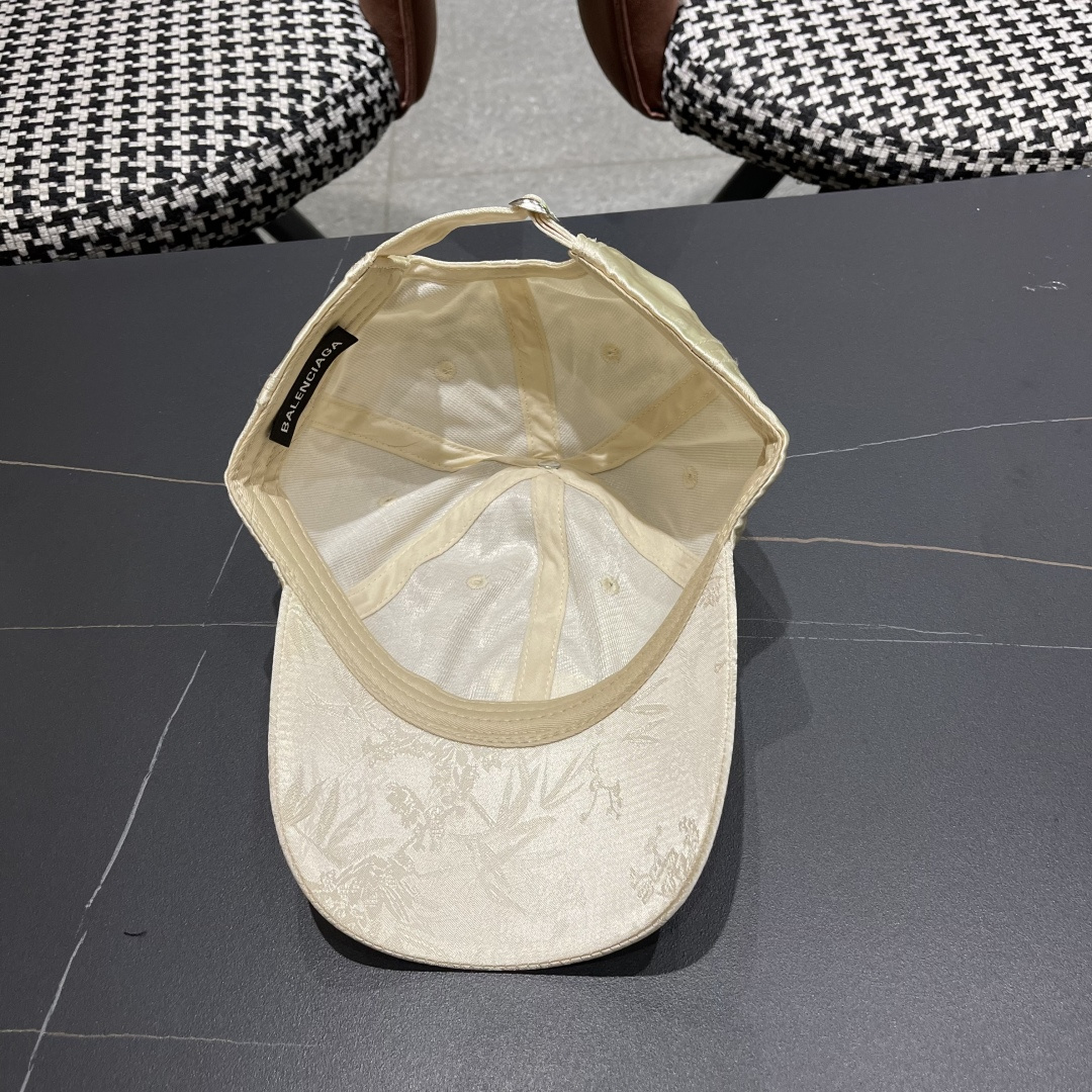  BALENCIAGA巴黎世家🆕国风立体竹叶时尚棒球帽女夏季新款百搭休闲鸭舌
帽户外遮阳帽