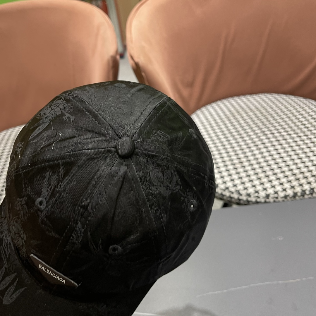  BALENCIAGA巴黎世家🆕国风立体竹叶时尚棒球帽女夏季新款百搭休闲鸭舌
帽户外遮阳帽
