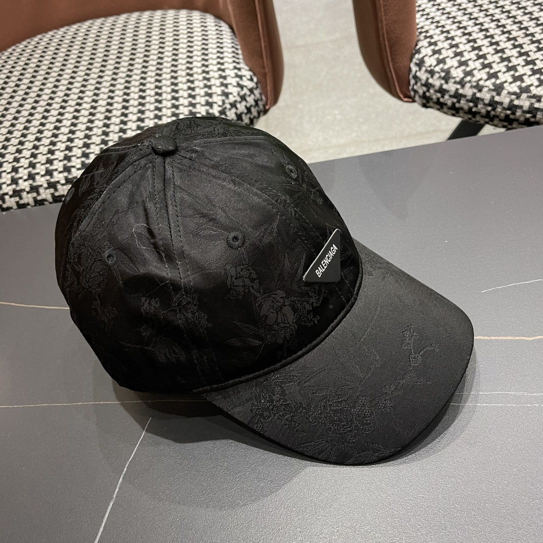  BALENCIAGA巴黎世家🆕国风立体竹叶时尚棒球帽女夏季新款百搭休闲鸭舌
帽户外遮阳帽