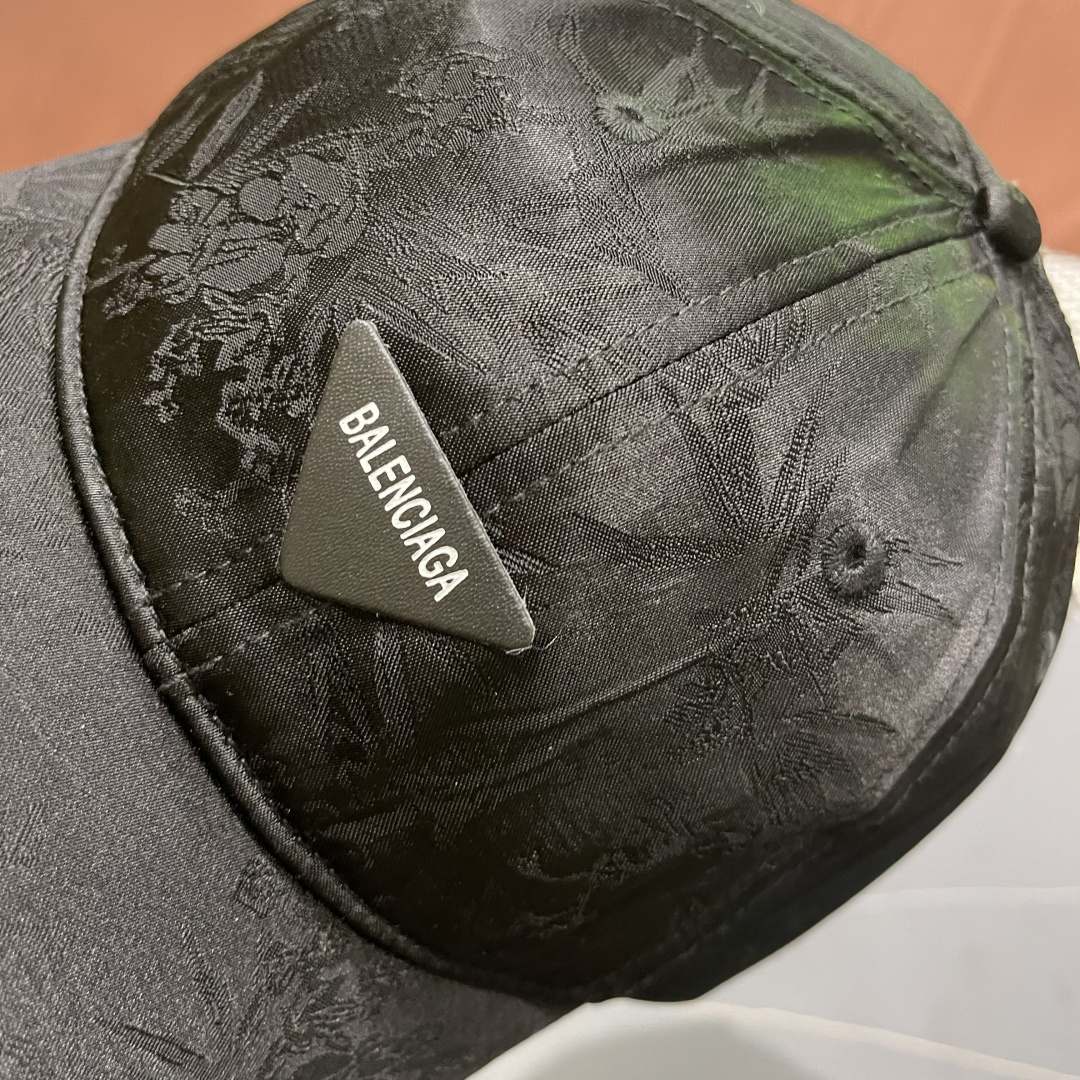  BALENCIAGA巴黎世家🆕国风立体竹叶时尚棒球帽女夏季新款百搭休闲鸭舌
帽户外遮阳帽