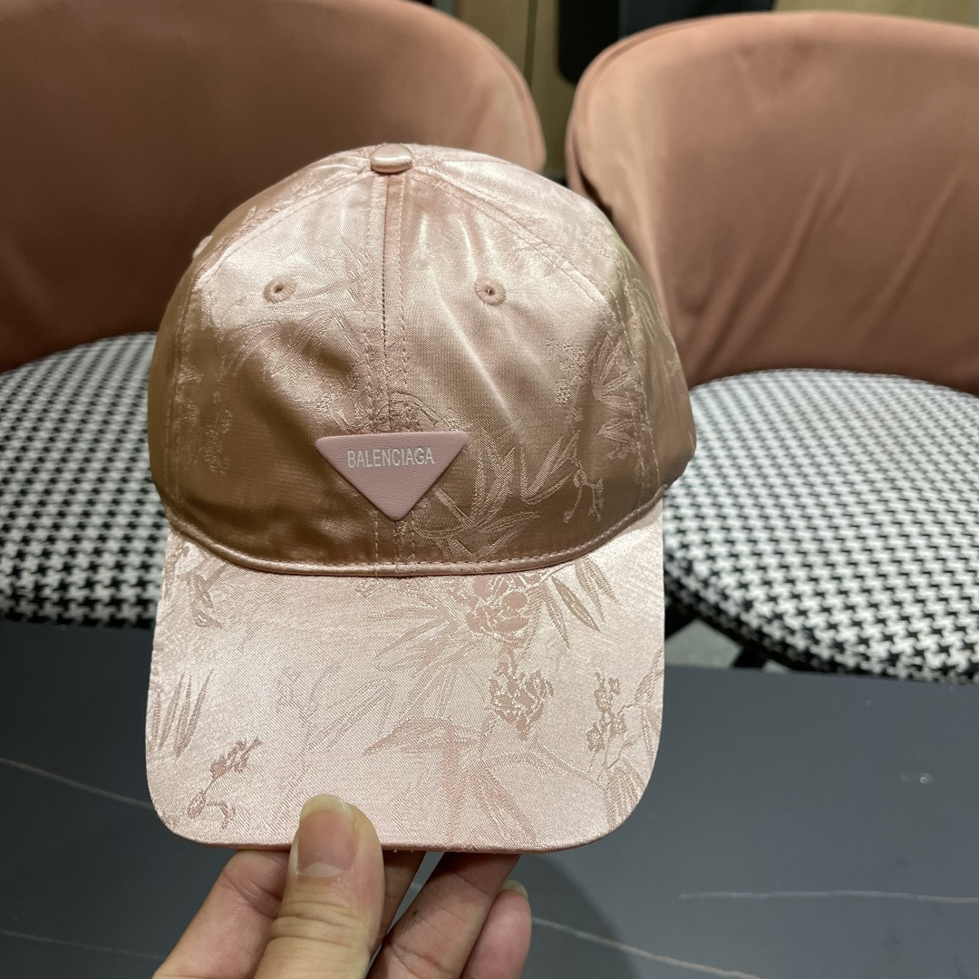  BALENCIAGA巴黎世家🆕国风立体竹叶时尚棒球帽女夏季新款百搭休闲鸭舌
帽户外遮阳帽
