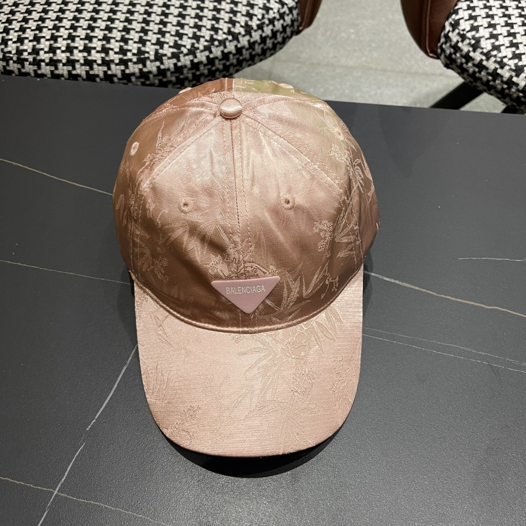  BALENCIAGA巴黎世家🆕国风立体竹叶时尚棒球帽女夏季新款百搭休闲鸭舌
帽户外遮阳帽