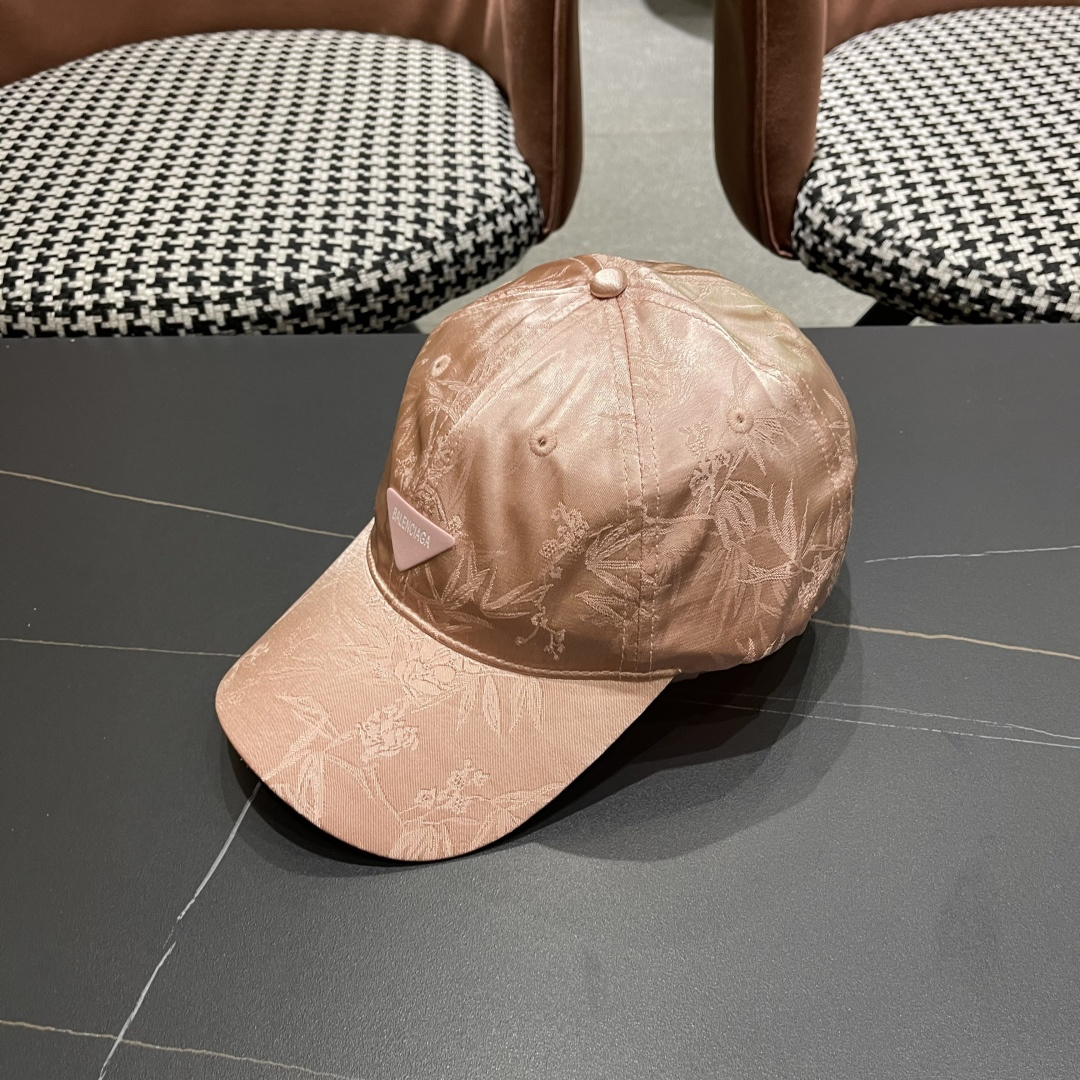  BALENCIAGA巴黎世家🆕国风立体竹叶时尚棒球帽女夏季新款百搭休闲鸭舌
帽户外遮阳帽