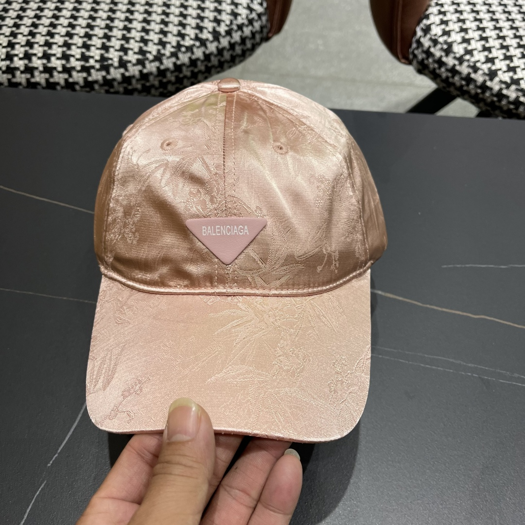  BALENCIAGA巴黎世家🆕国风立体竹叶时尚棒球帽女夏季新款百搭休闲鸭舌
帽户外遮阳帽