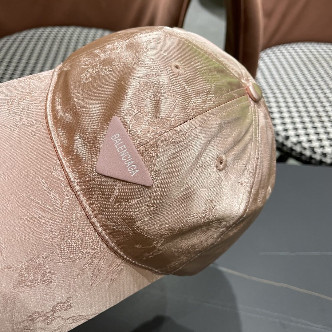  BALENCIAGA巴黎世家🆕国风立体竹叶时尚棒球帽女夏季新款百搭休闲鸭舌
帽户外遮阳帽