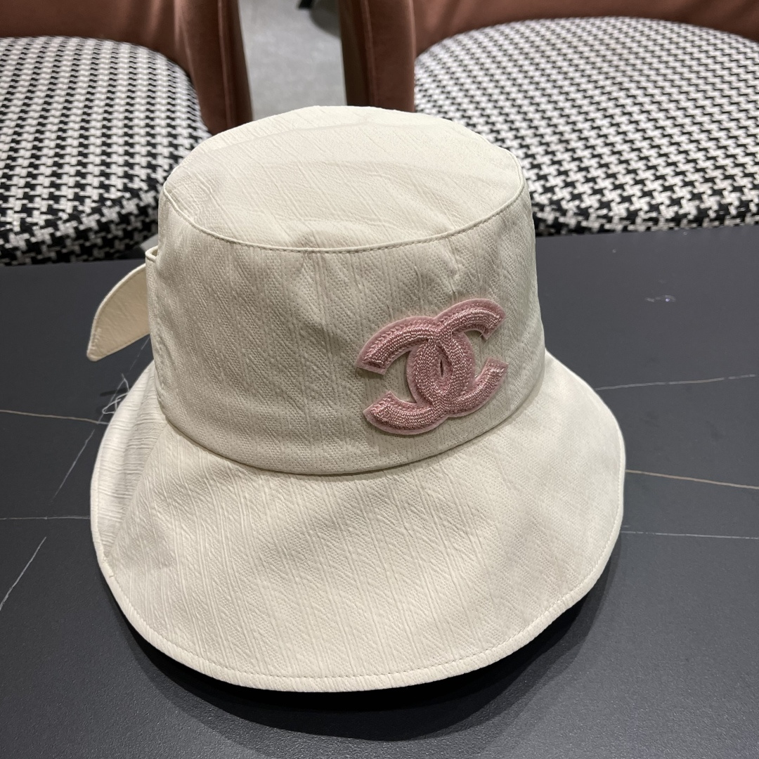  CHANEL 香奈儿法式简约大檐蝴蝶结渔夫帽女春夏出
游游优雅气质遮阳防晒盆帽显脸小