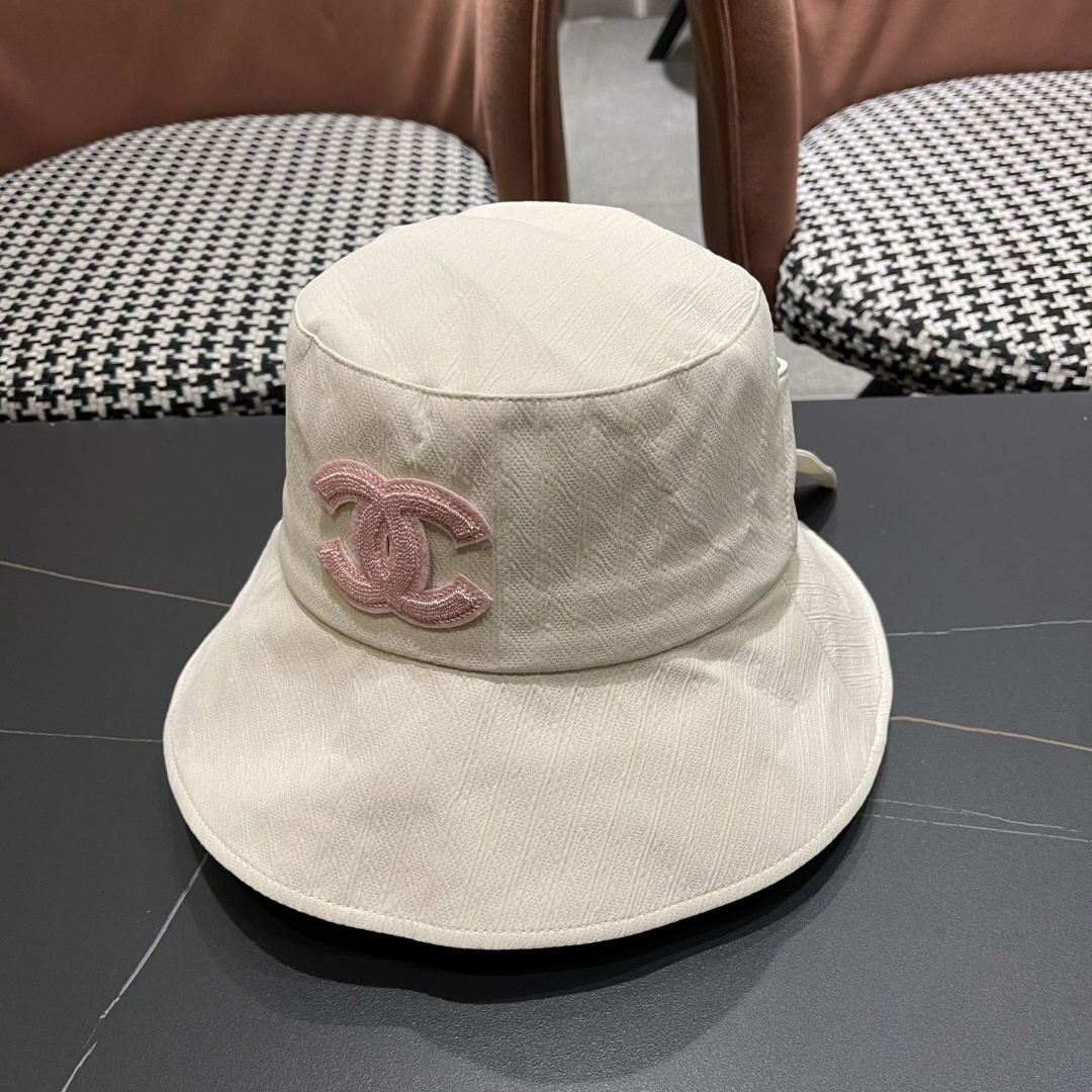  CHANEL 香奈儿法式简约大檐蝴蝶结渔夫帽女春夏出
游游优雅气质遮阳防晒盆帽显脸小