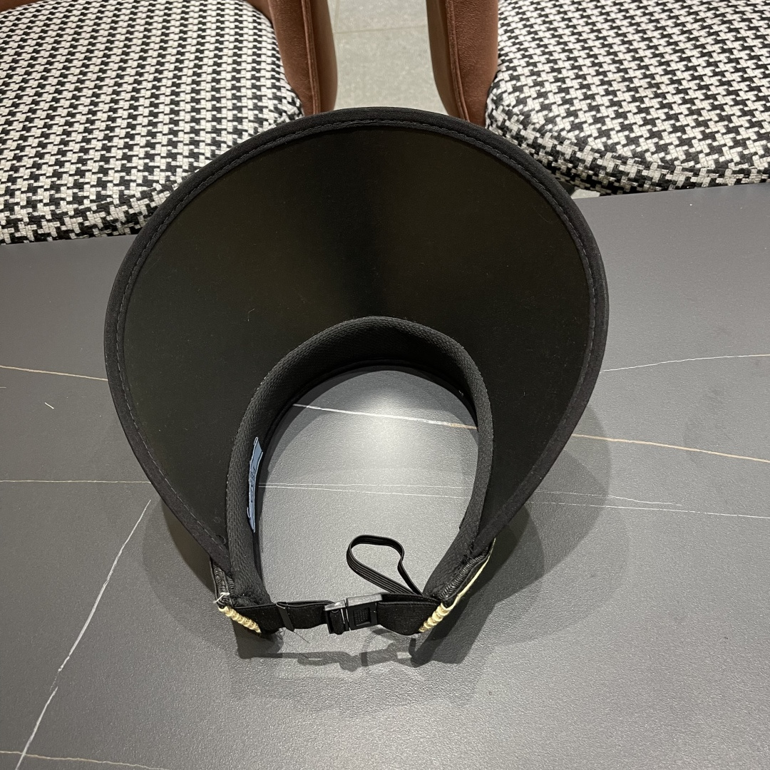 PRADA普拉达【防紫外线】帽子女士遮阳草帽可折叠春夏季高级感时尚遮脸空顶帽