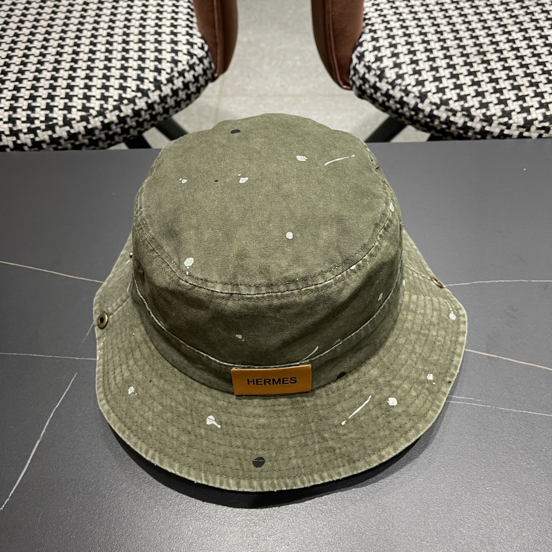  HERMÈS (爱马仕)山岩小众骑行渔夫帽山系夏户外登山帽大檐遮阳
防晒透气徒步纯色