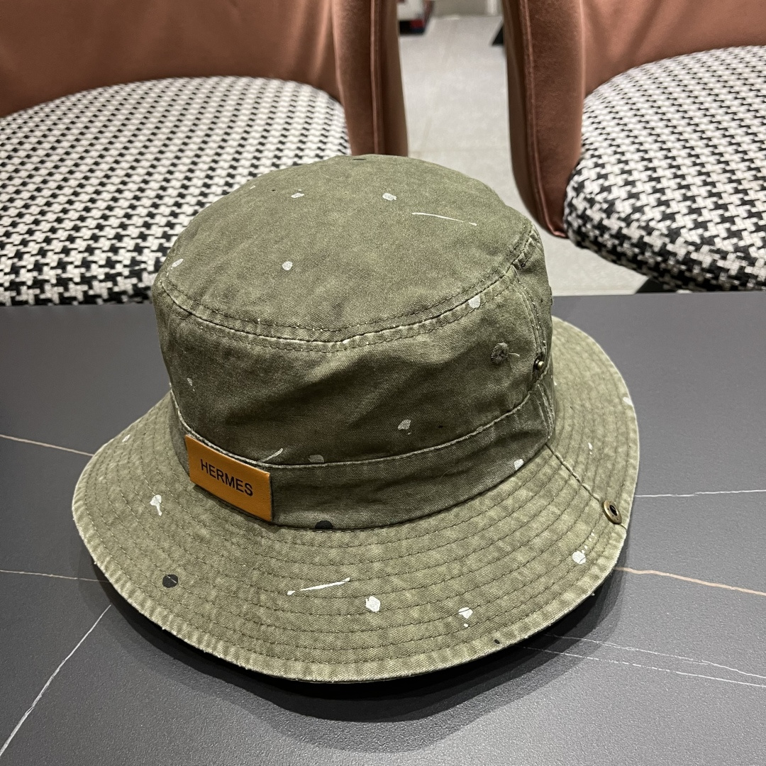  HERMÈS (爱马仕)山岩小众骑行渔夫帽山系夏户外登山帽大檐遮阳
防晒透气徒步纯色