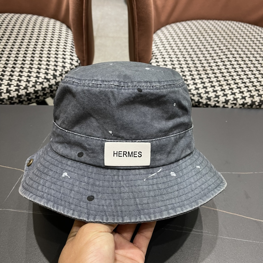 HERMÈS (爱马仕)山岩小众骑行渔夫帽山系夏户外登山帽大檐遮阳
防晒透气徒步纯色