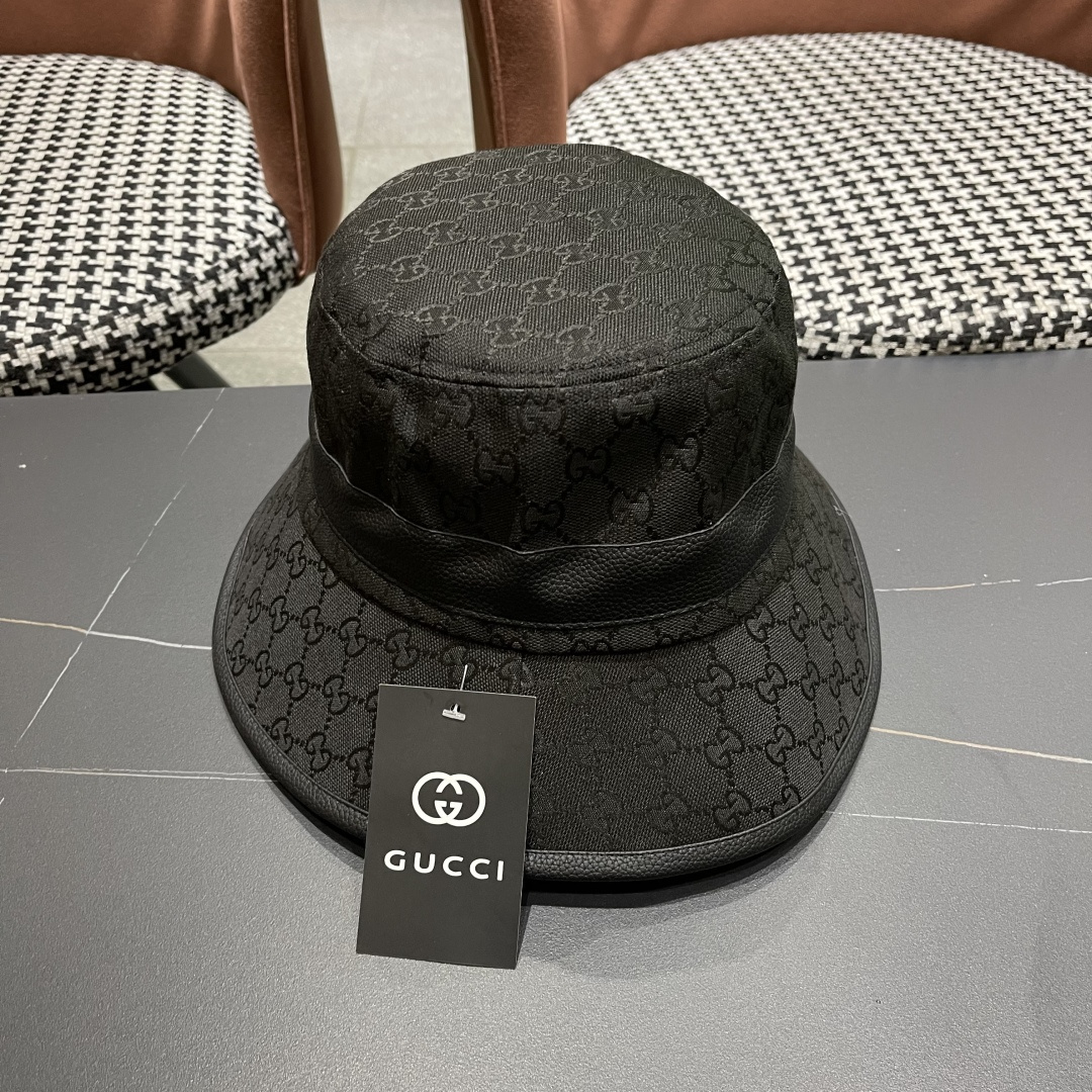 古奇渔夫帽GUCCI🧢2025原单品质火爆来袭 🔥🎩 工艺非常精美 高档大气上档次！低调奢华，方便携带！