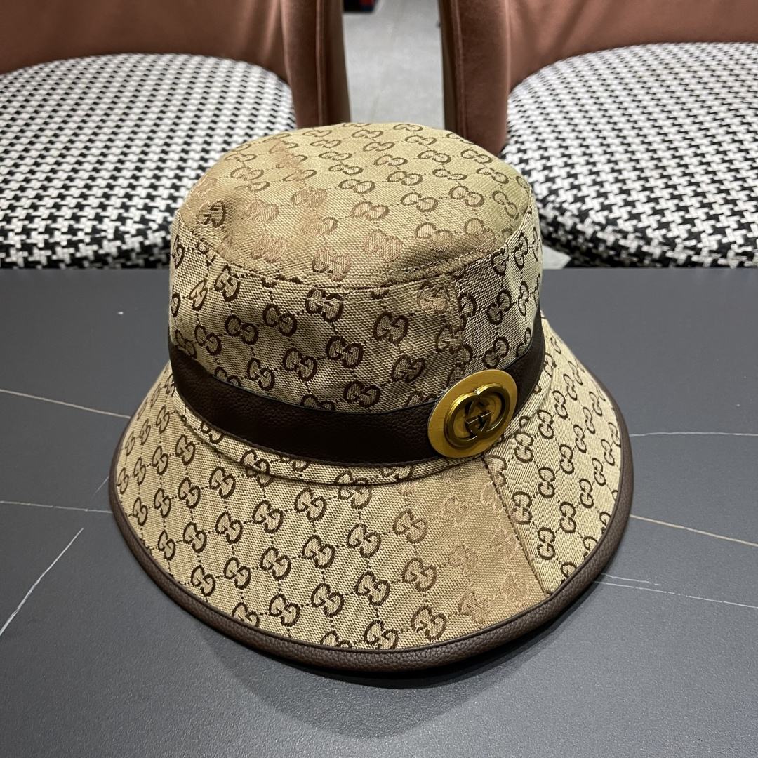 古奇渔夫帽GUCCI🧢2025原单品质火爆来袭 🔥🎩 工艺非常精美 高档大气上档次！低调奢华，方便携带！