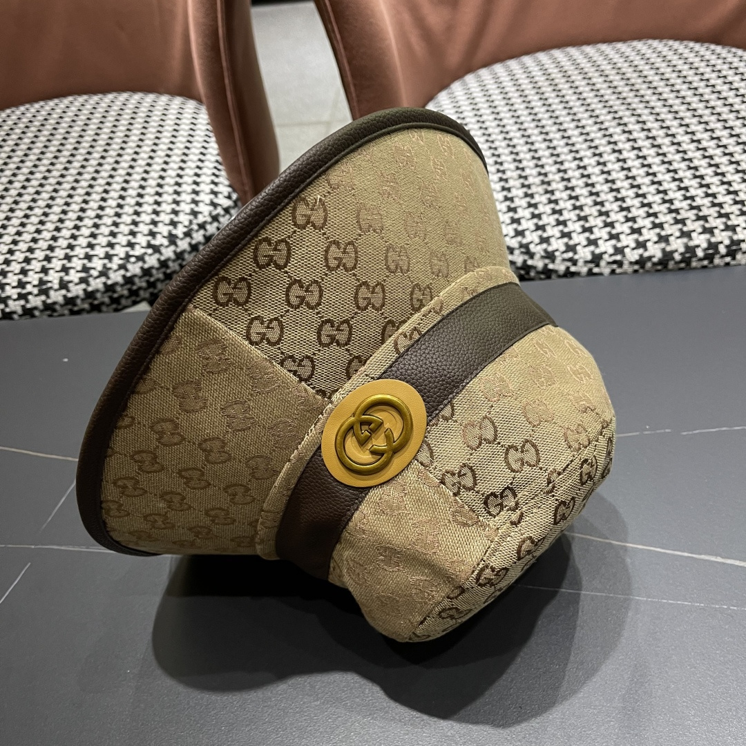 古奇渔夫帽GUCCI🧢2025原单品质火爆来袭 🔥🎩 工艺非常精美 高档大气上档次！低调奢华，方便携带！