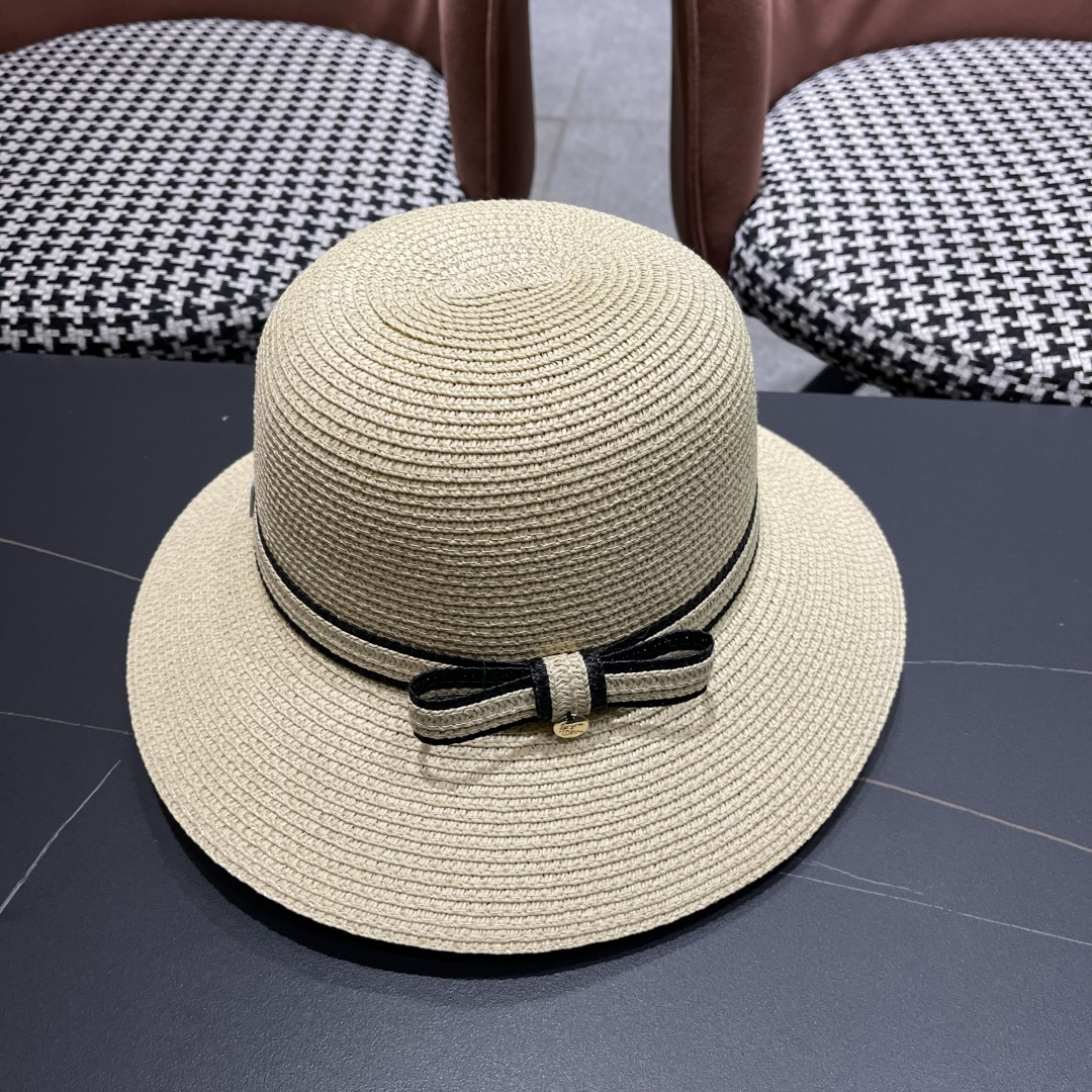 【迪奥DIOR】草帽女夏天韩版小清新防晒遮阳帽出游遮脸太阳帽
