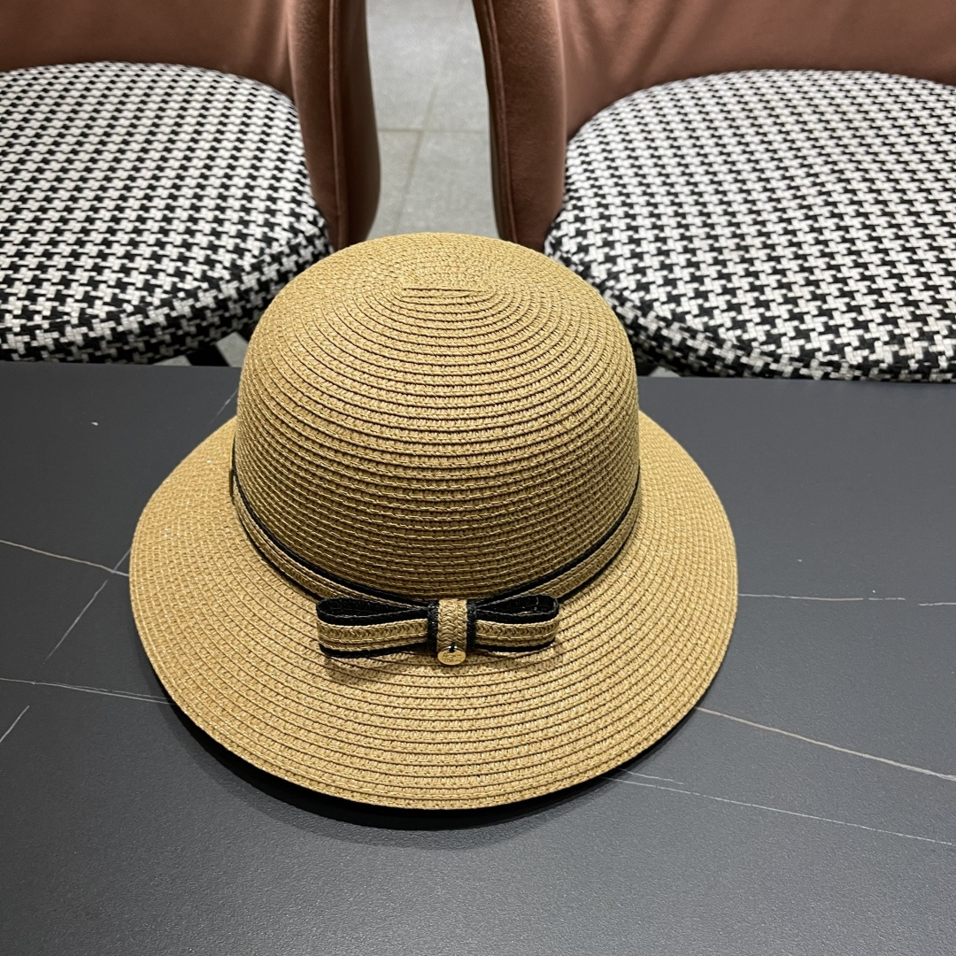 【迪奥DIOR】草帽女夏天韩版小清新防晒遮阳帽出游遮脸太阳帽

