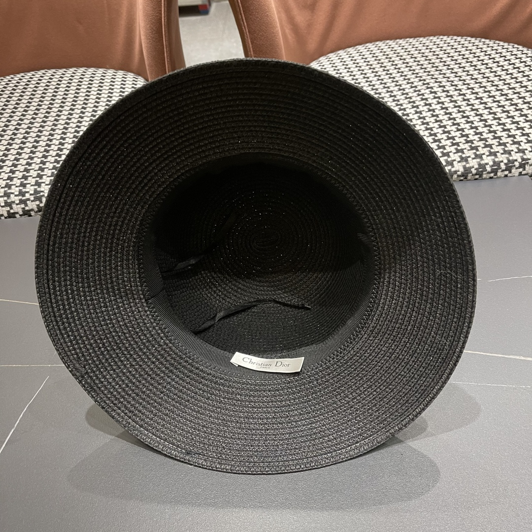 【迪奥DIOR】草帽女夏天韩版小清新防晒遮阳帽出游遮脸太阳帽
