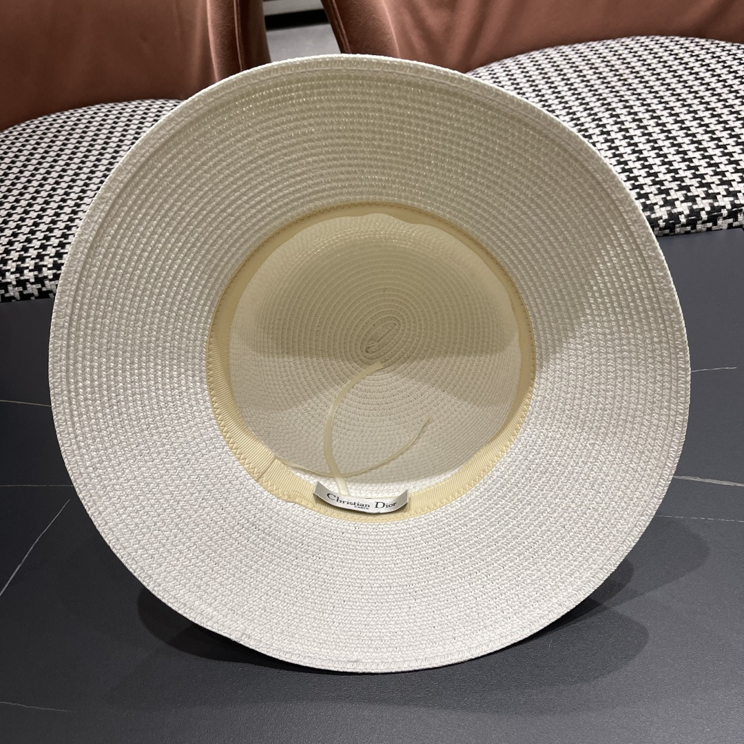 【迪奥DIOR】草帽女夏天韩版小清新防晒遮阳帽出游遮脸太阳帽
