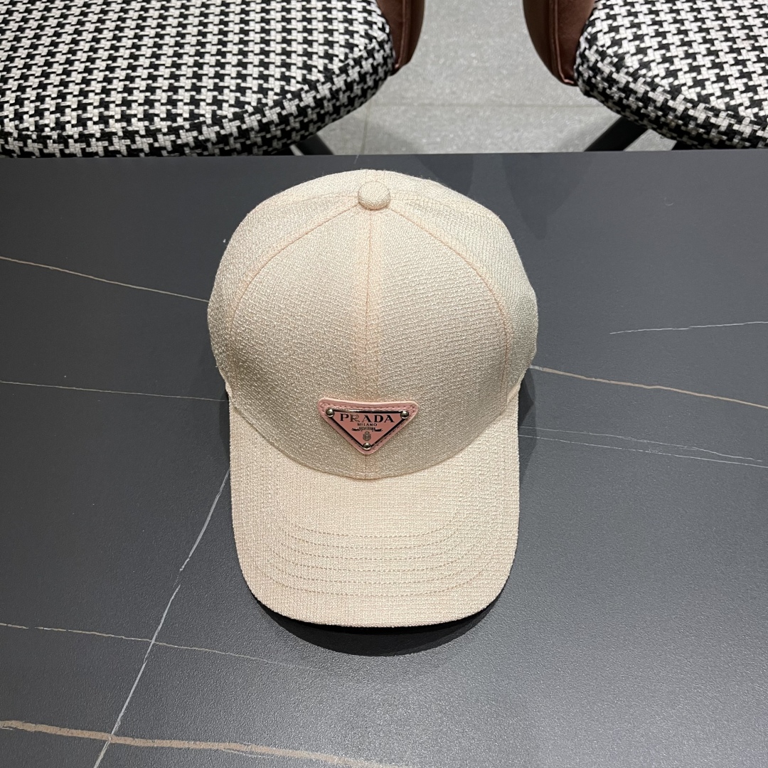 【PRADA普拉达】高端棒球帽🧢，欧美重工手法，曰韩潮流，时尚大气，帅哥美女必入款❤️❤️❤️男女必备！