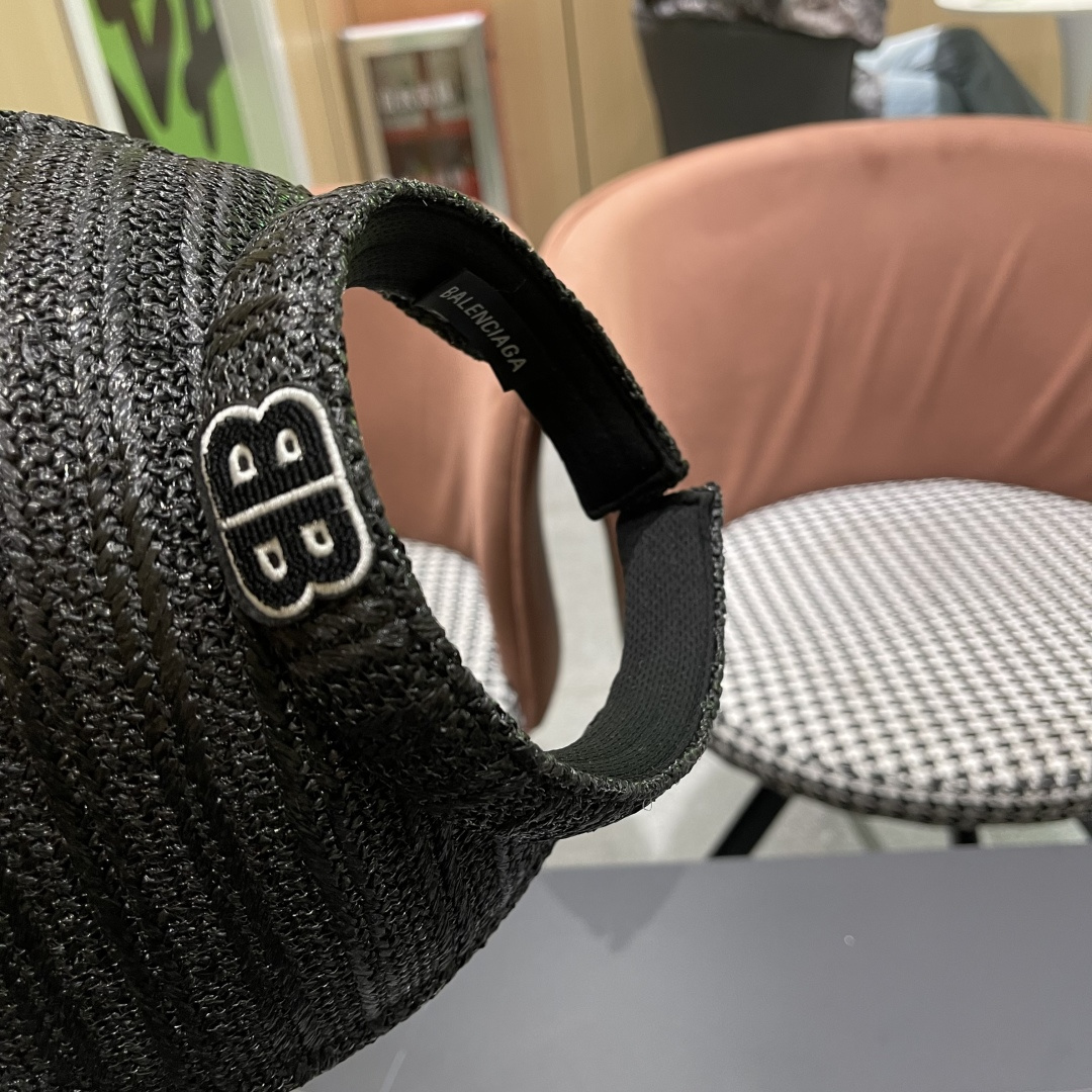  巴黎世家Balenciaga夏季小香风编织防晒帽出游百搭遮阳帽空顶帽
优雅女士太阳帽潮